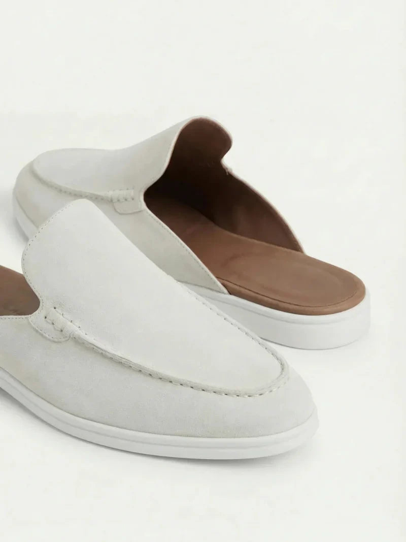 The Portofino White Yacht Mule