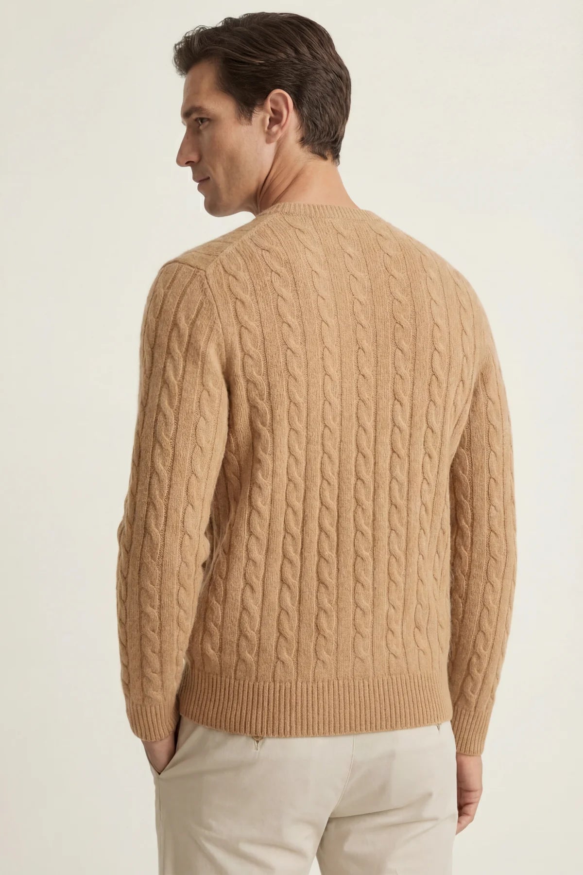 The Cortina Camel Cashmere Knit