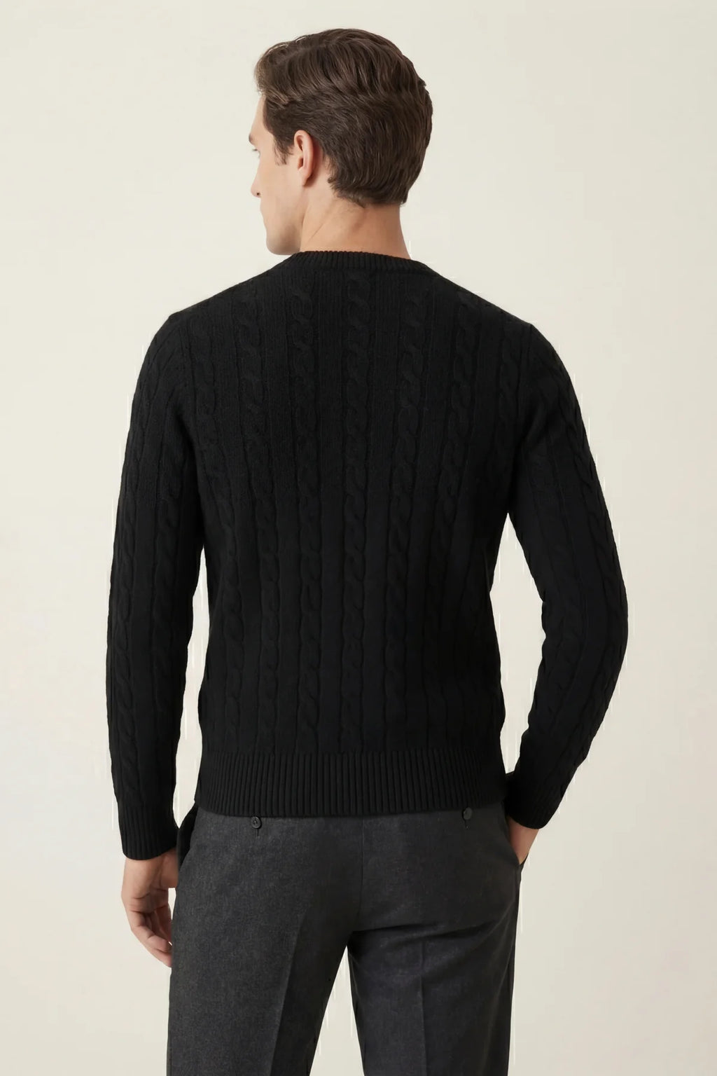 The Cortina Black Cashmere Knit