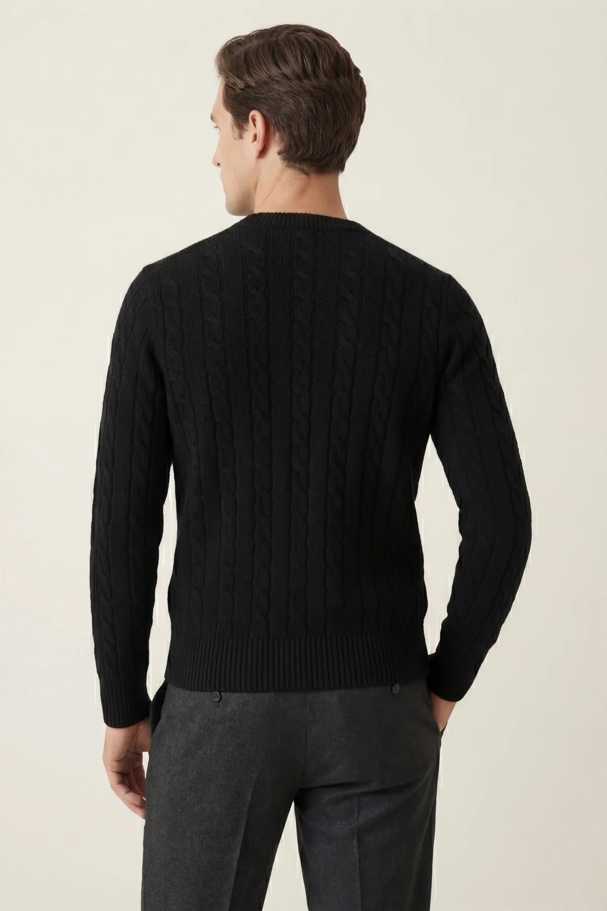 The Cortina Black Cashmere Knit