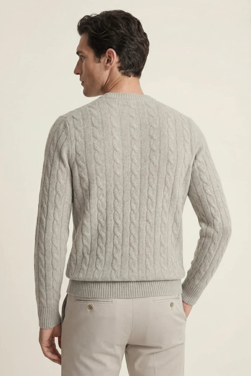 The Cortina Grey Cashmere Knit