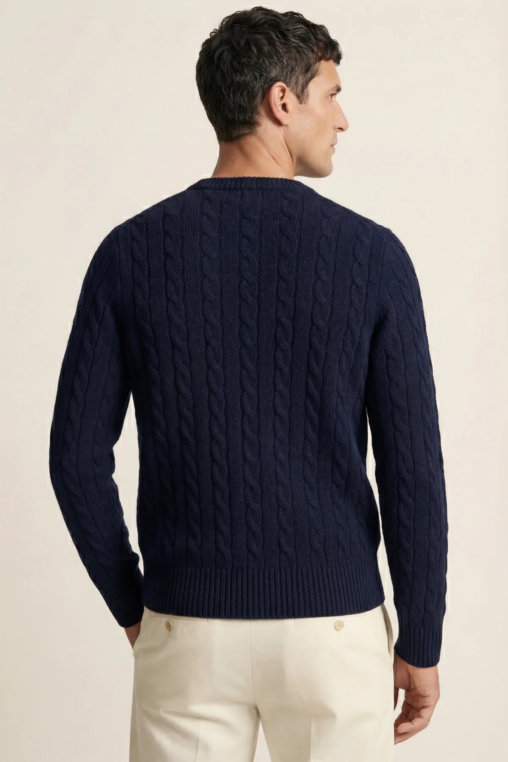 The Cortina Navy Cashmere Knit