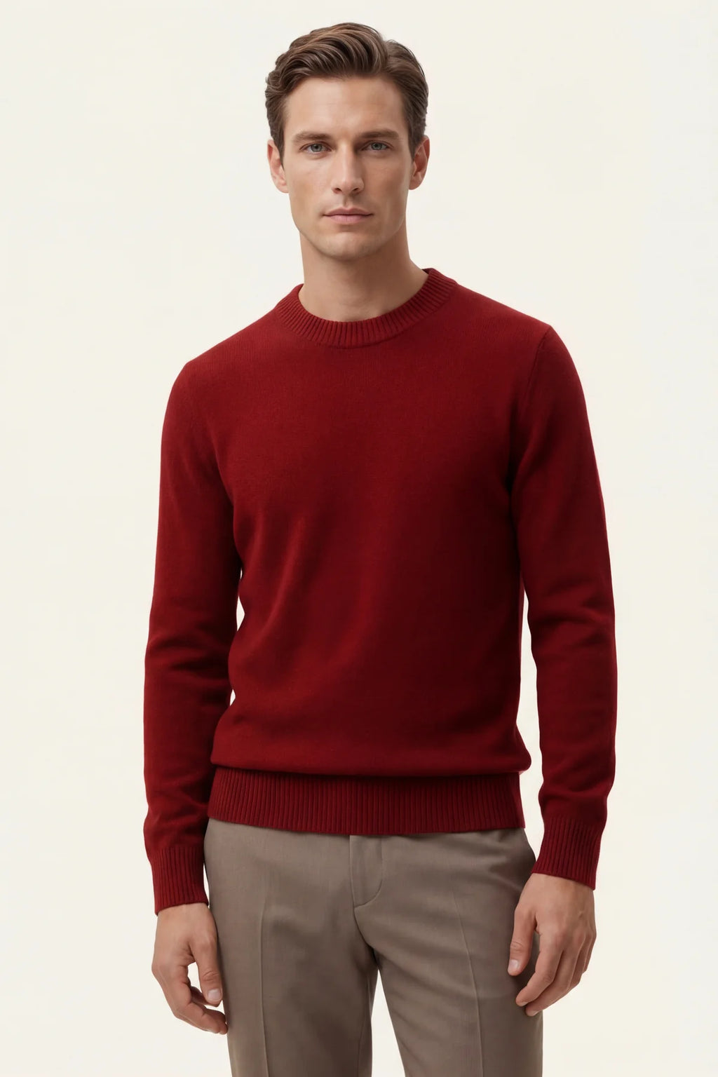 The Como Burgundy Cashmere Knit