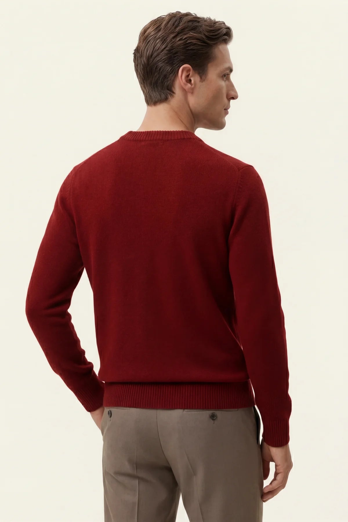 The Como Burgundy Cashmere Knit