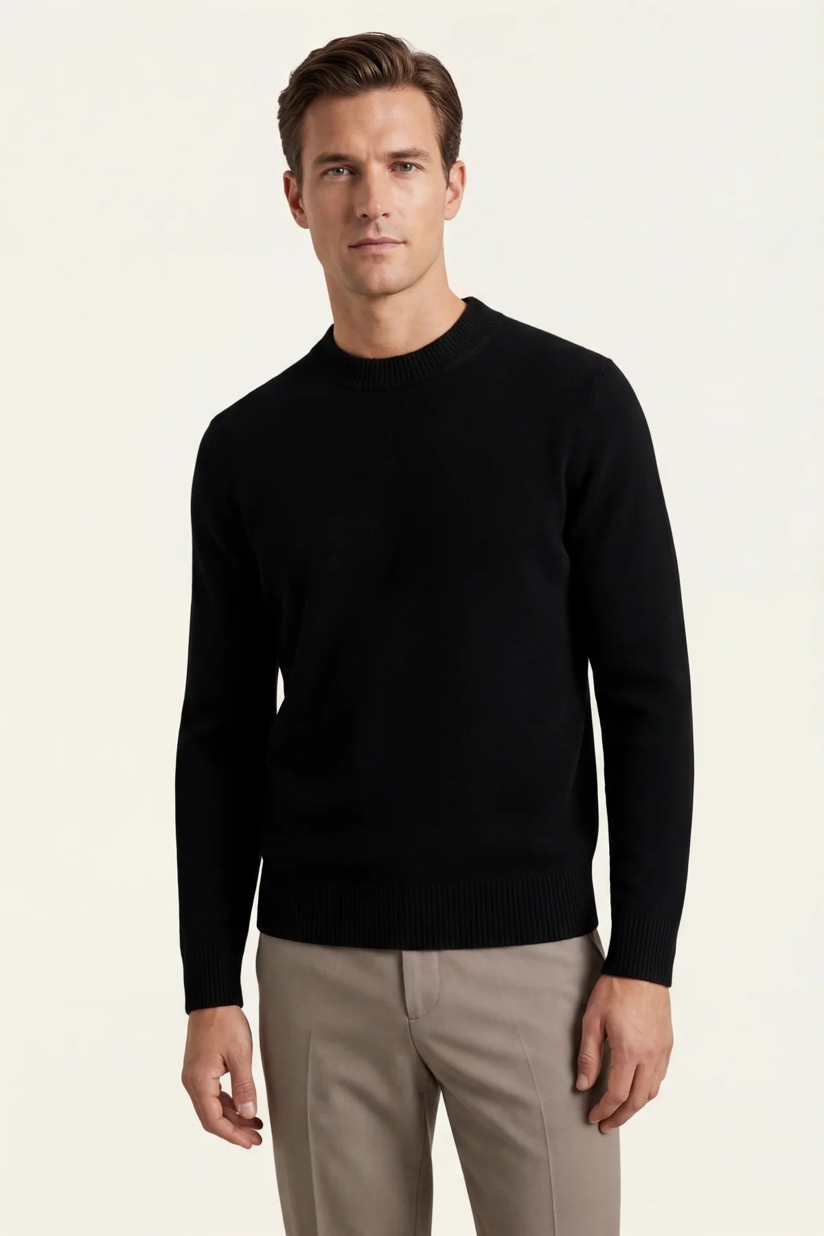 The Como Black Cashmere Knit