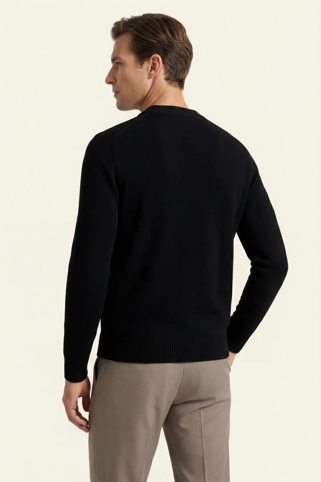 The Como Black Cashmere Knit
