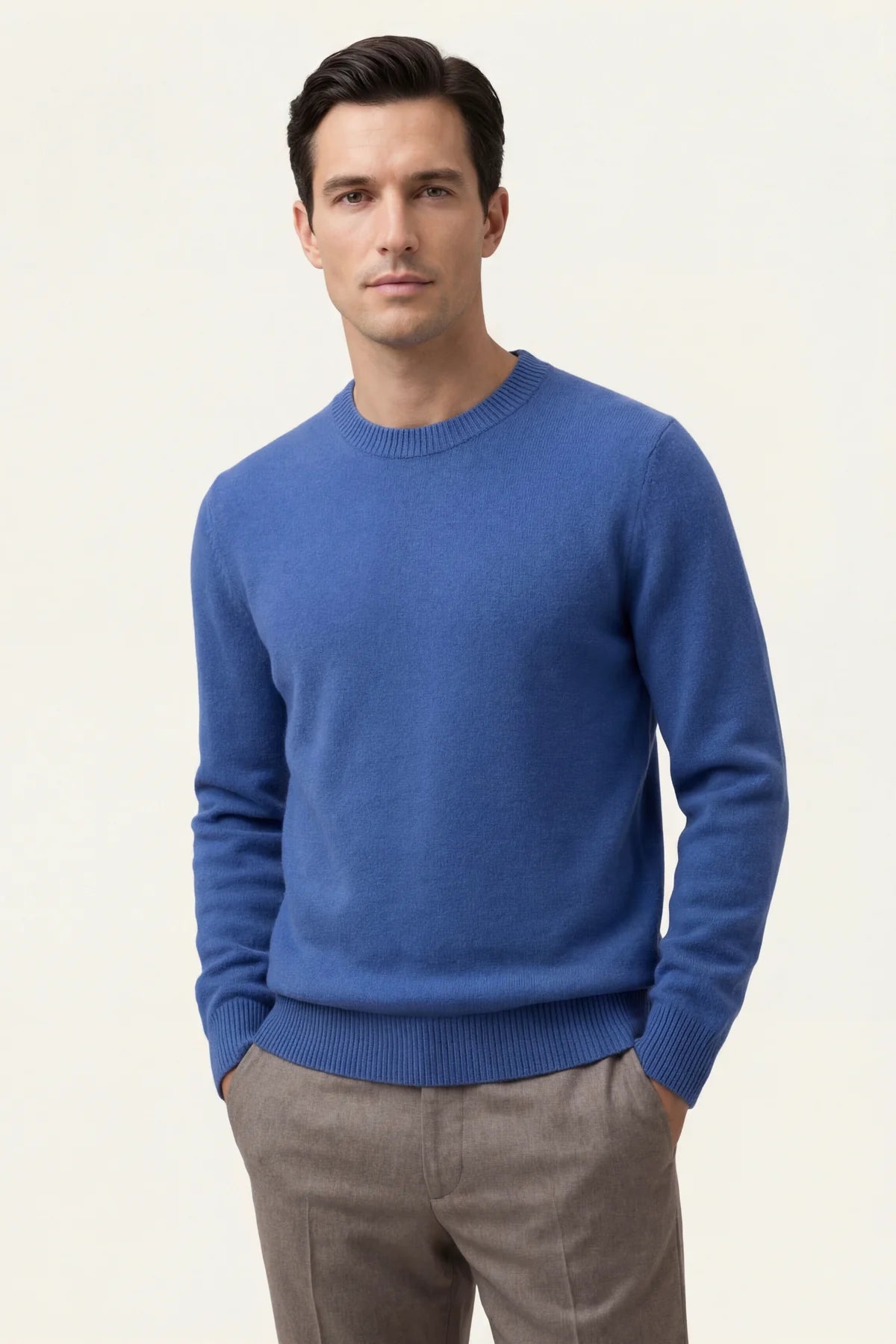 The Como Blue Cashmere Knit