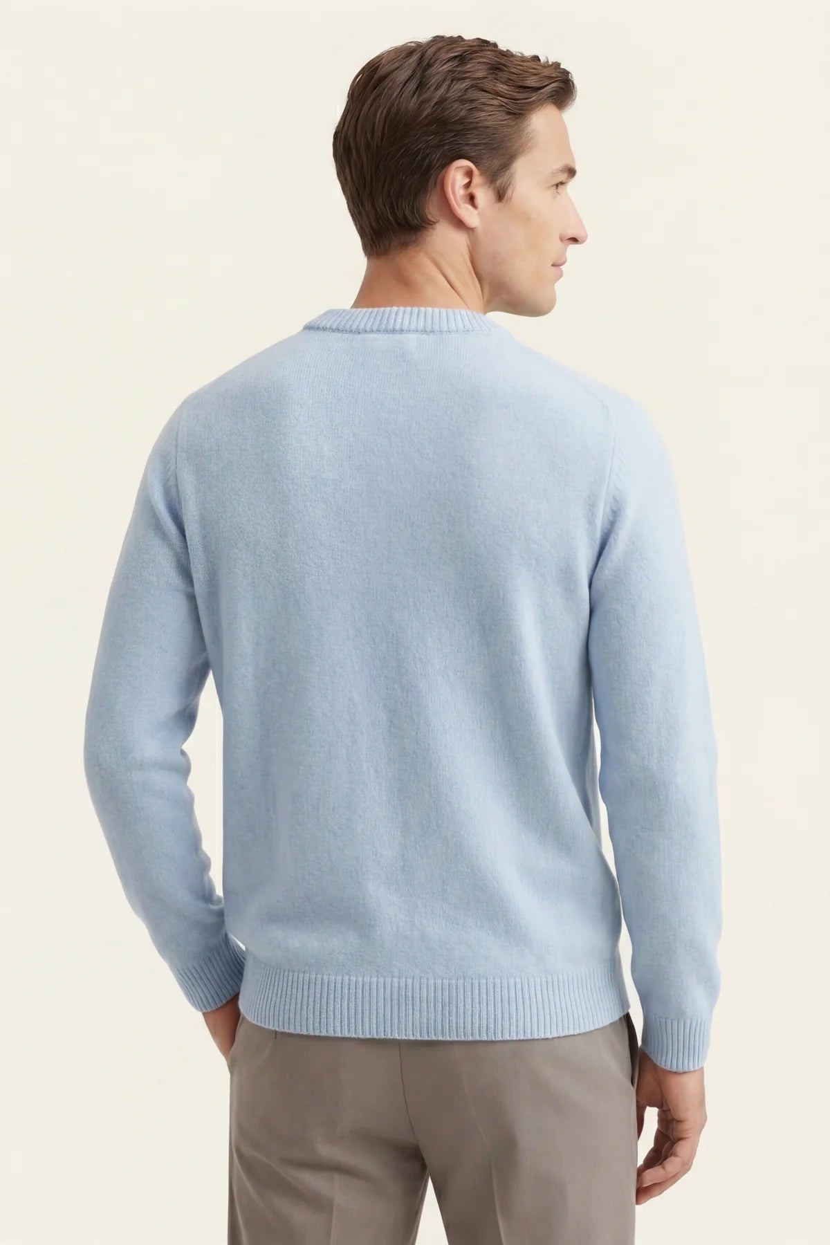 The Como Baby Blue Cashmere Knit