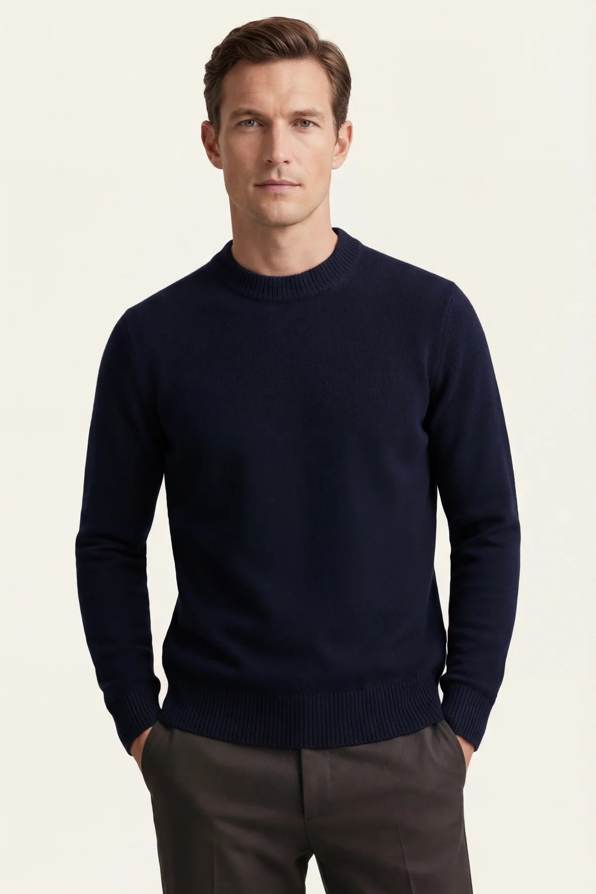The Como Navy Cashmere Knit