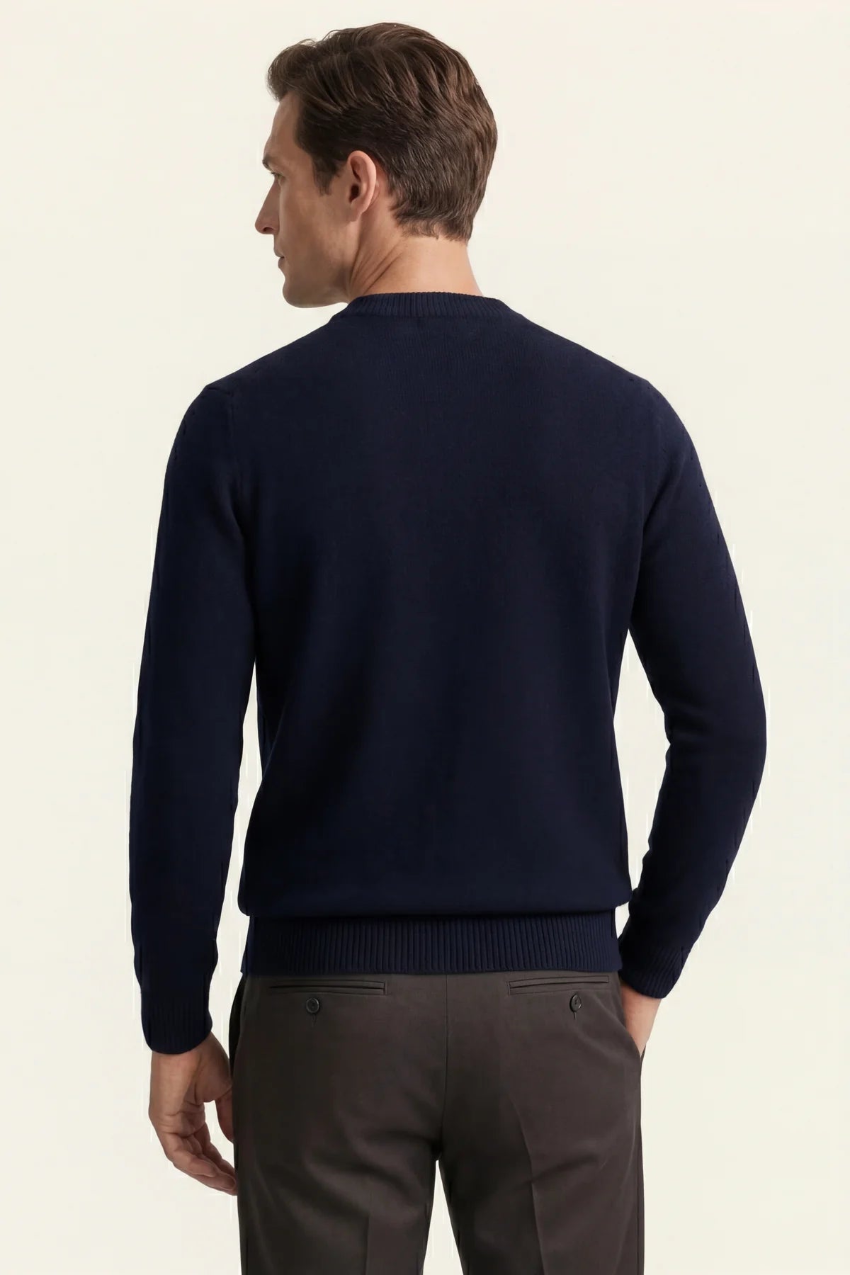 The Como Navy Cashmere Knit