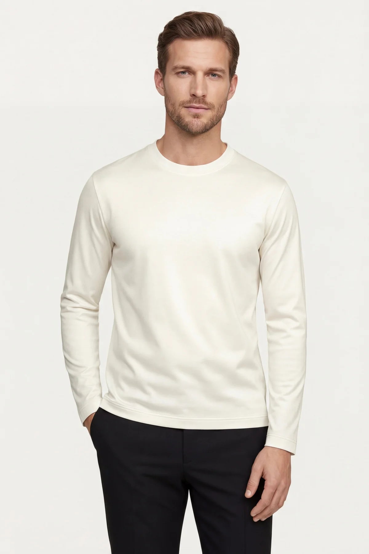 The Firenze White Longsleeve