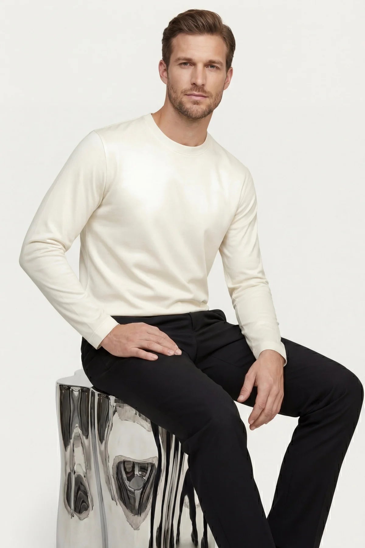 The Firenze White Longsleeve
