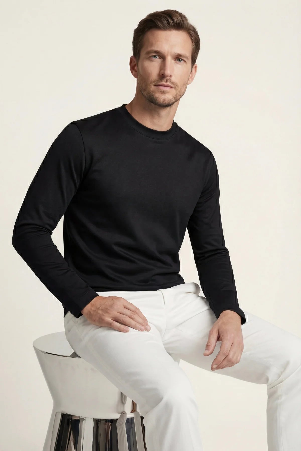 The Firenze Black Longsleeve