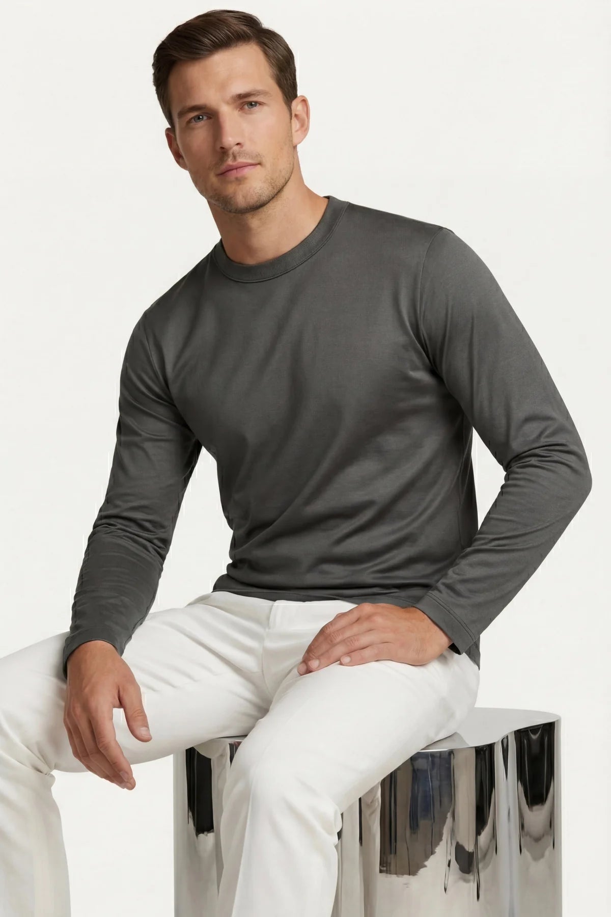 The Firenze Grey Longsleeve