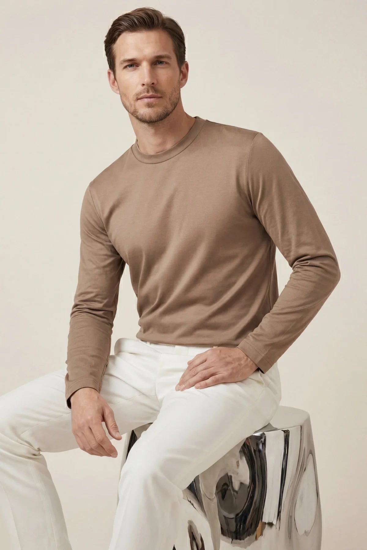 The Firenze Tortora Longsleeve