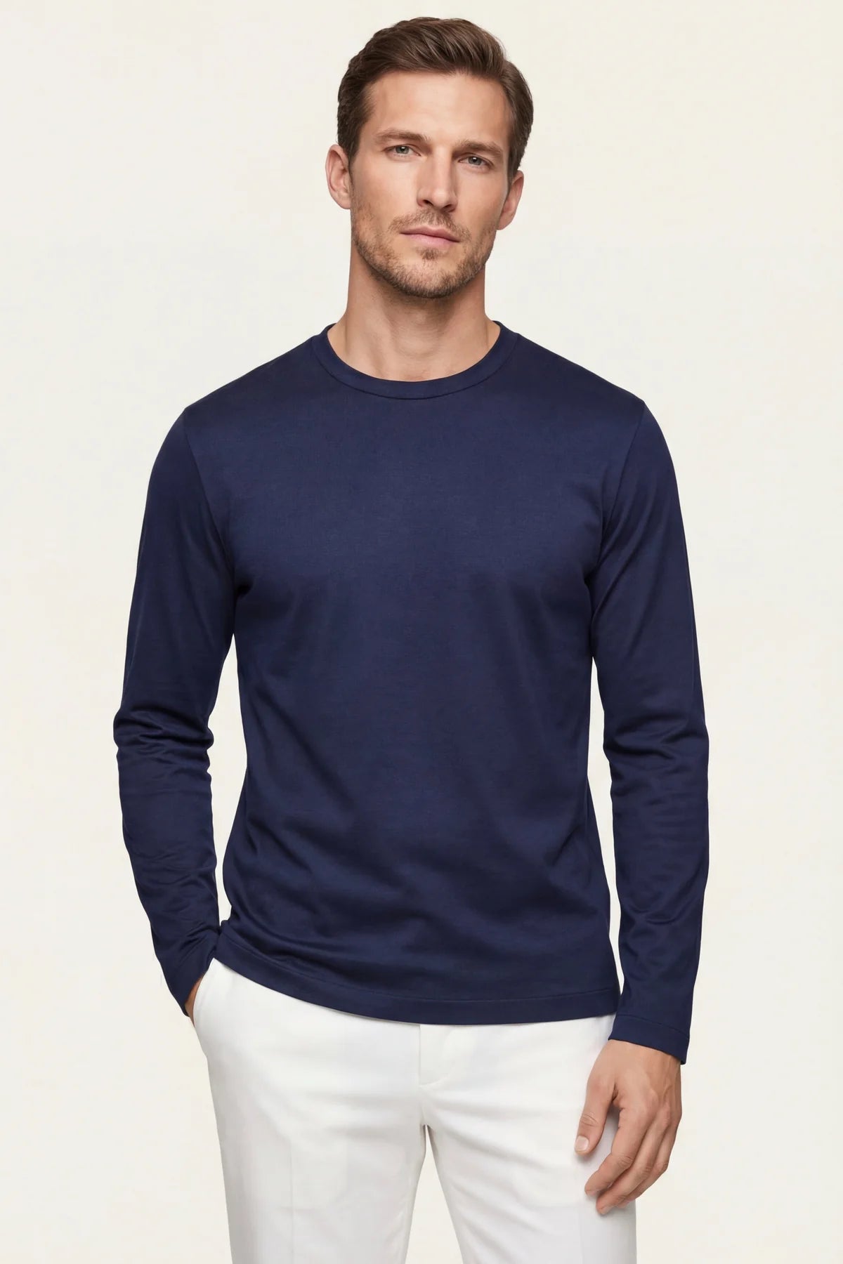 The Firenze Navy Longsleeve