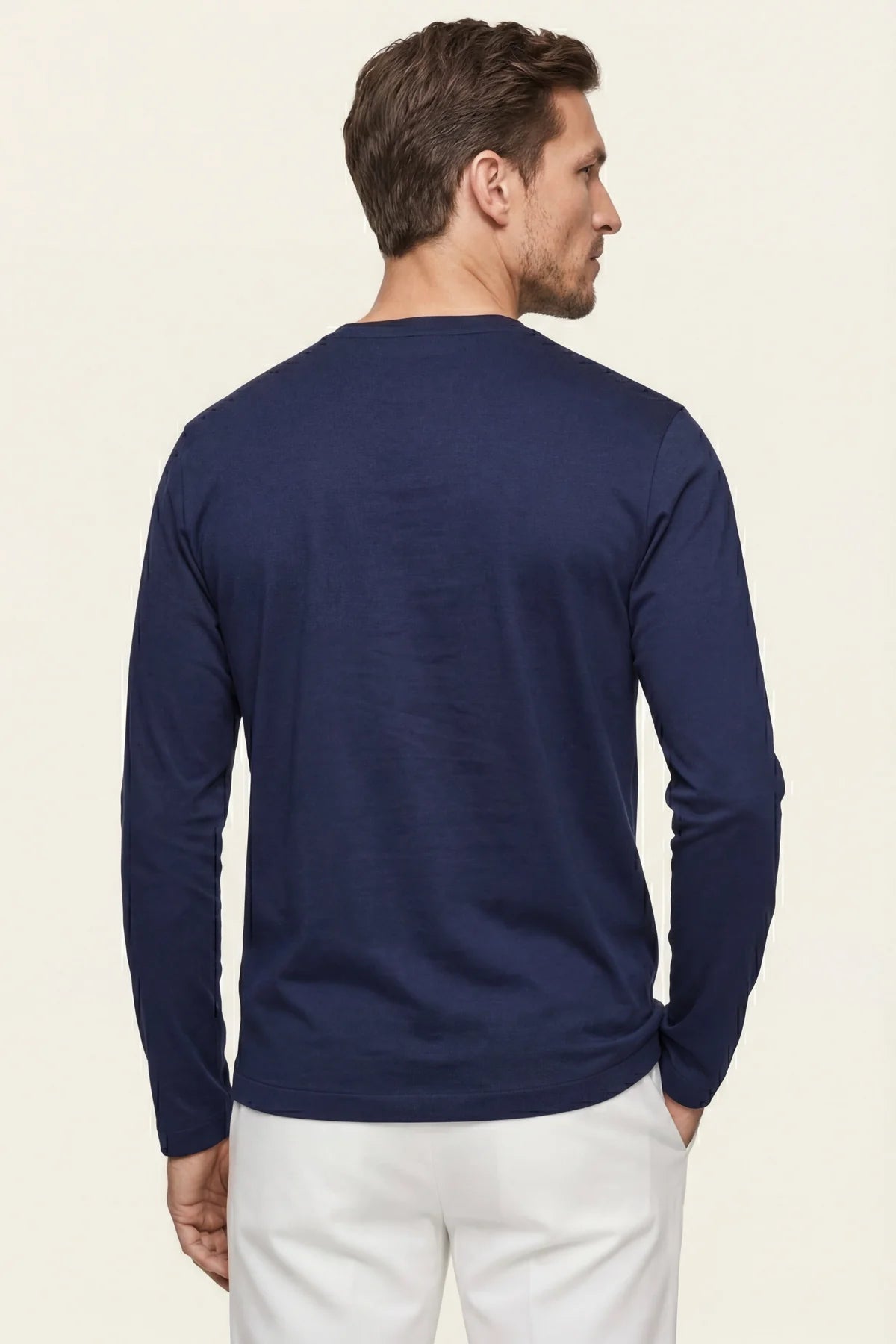 The Firenze Navy Longsleeve