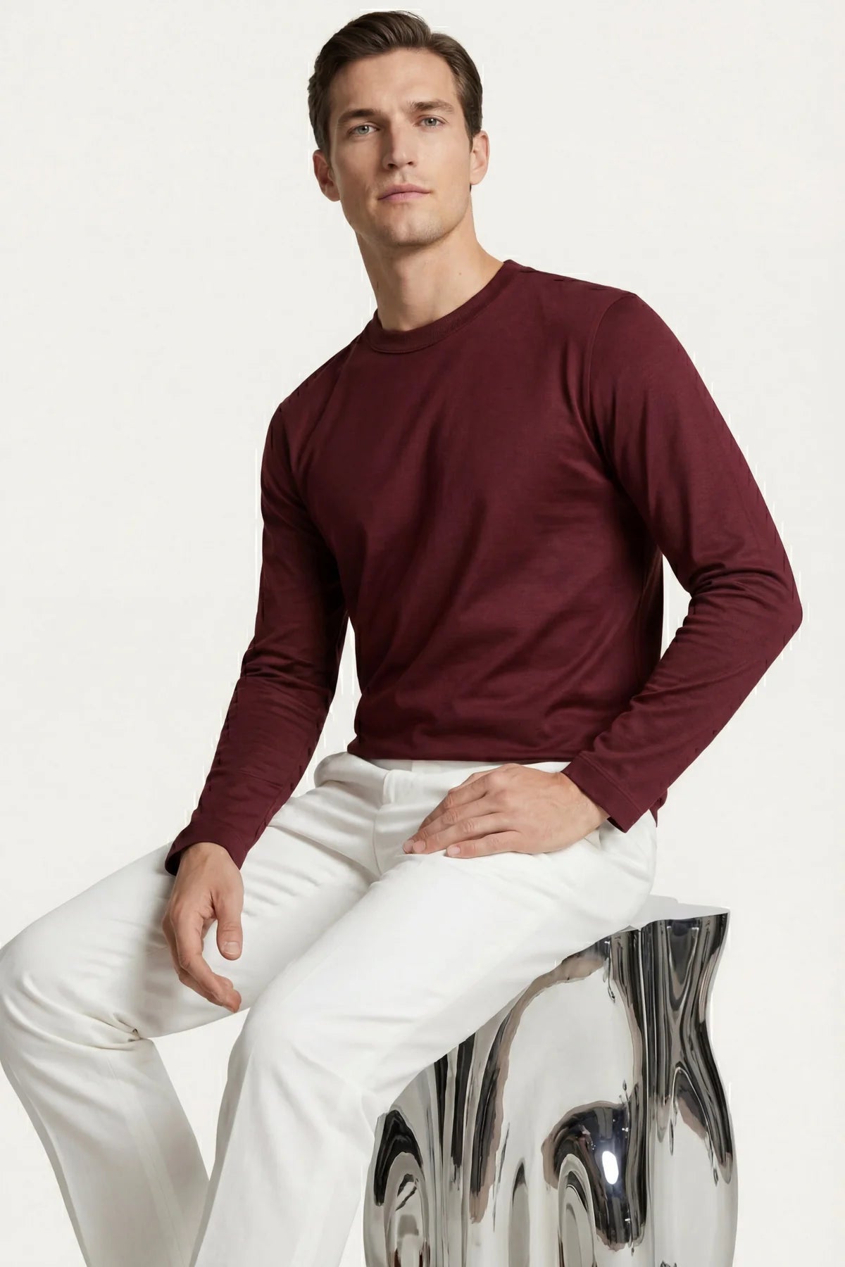 The Firenze Bordeaux Longsleeve