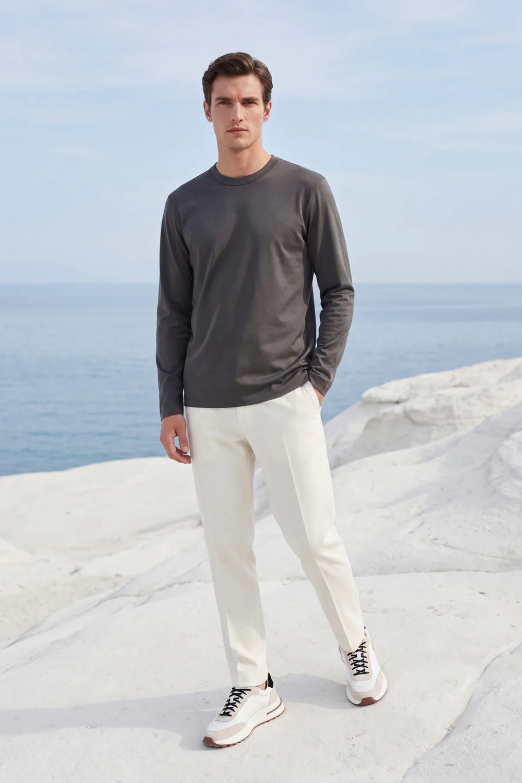 The Firenze Grey Longsleeve