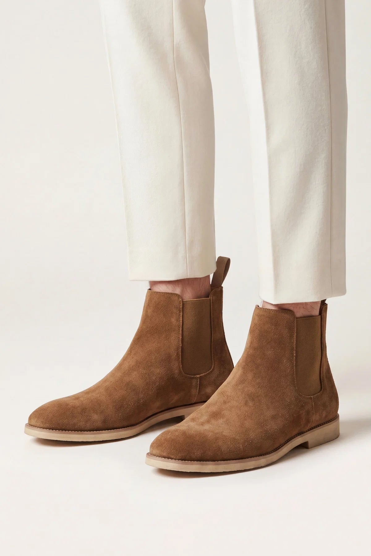 The Milano Light Brown Chelsea Boots