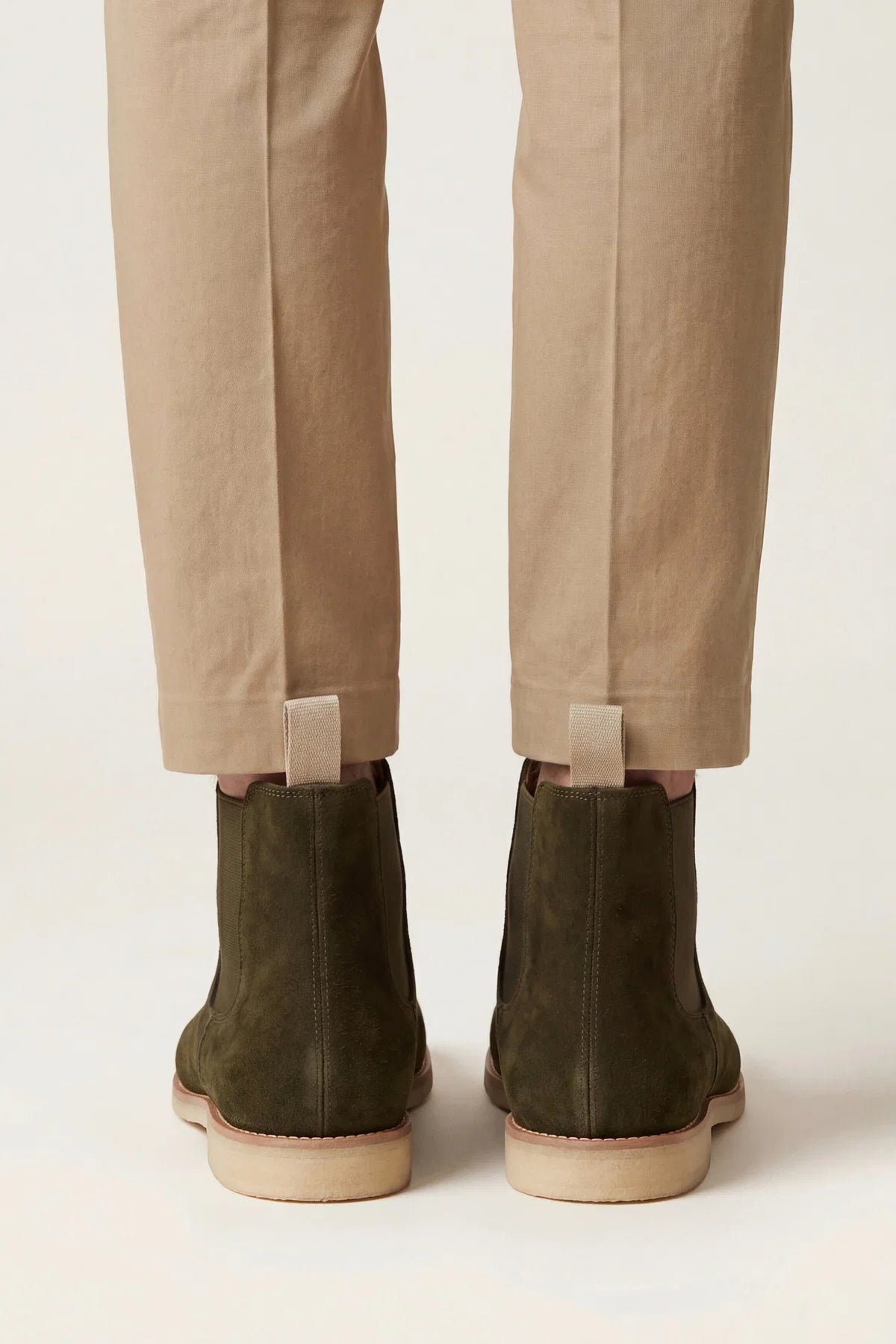The Milano Olive Chelsea Boots