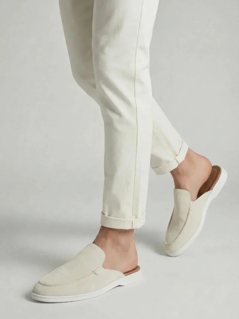The Portofino White Yacht Mule