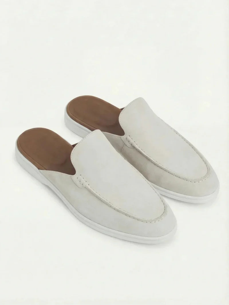 The Portofino White Yacht Mule