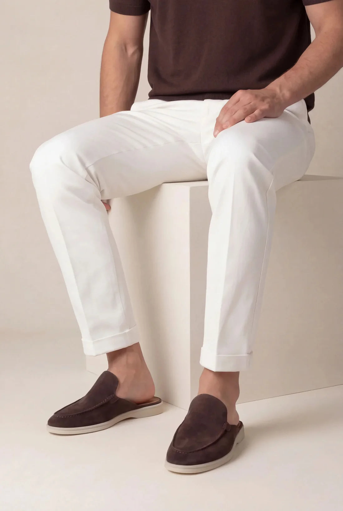The Portofino Brown Yacht Mule
