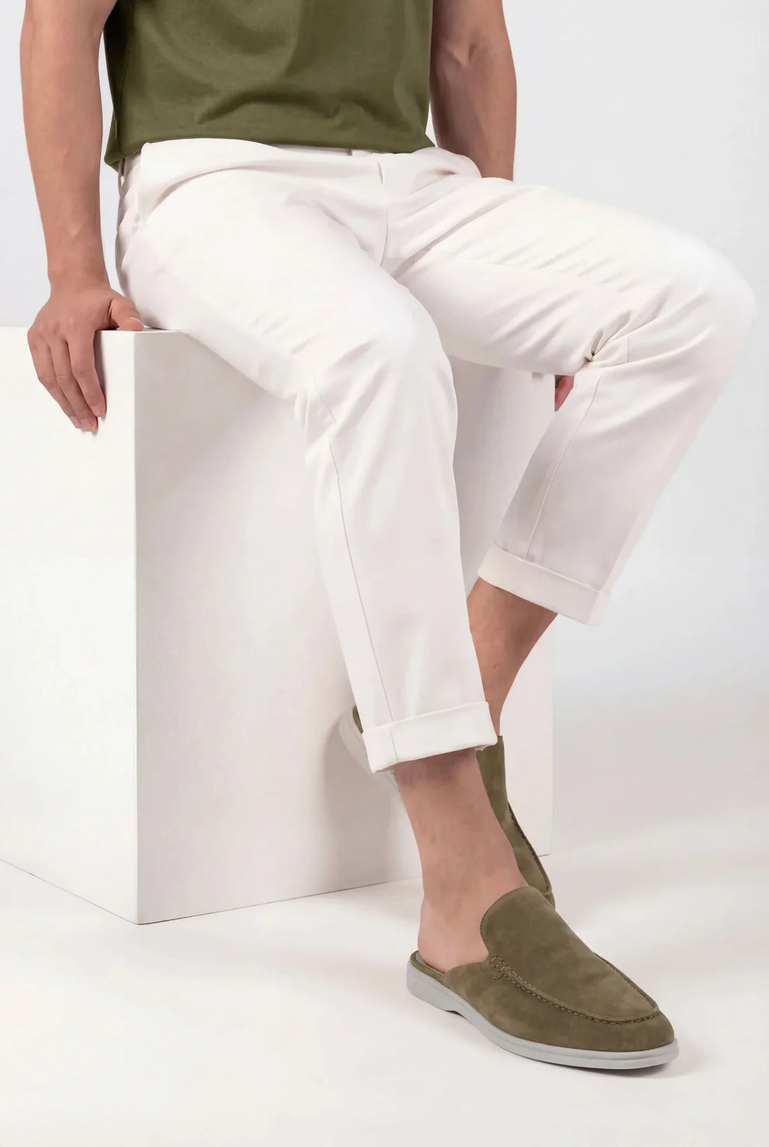 The Portofino Olive Yacht Mule