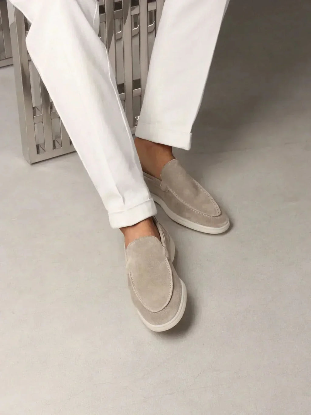 The Sorrento Light Grey Loafer