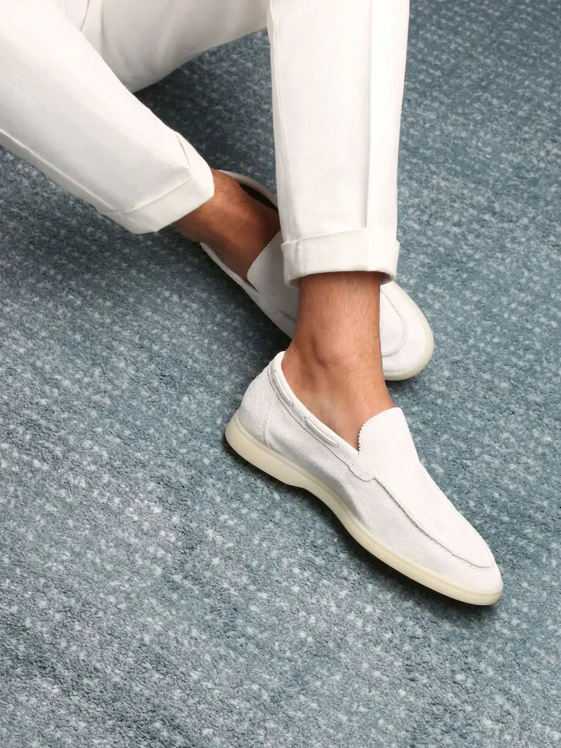 The Sorrento White Loafer