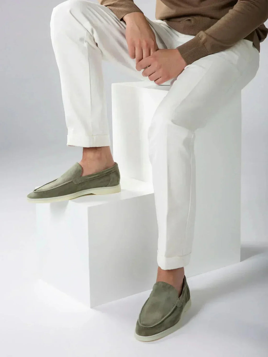 The Sorrento Olive Loafer