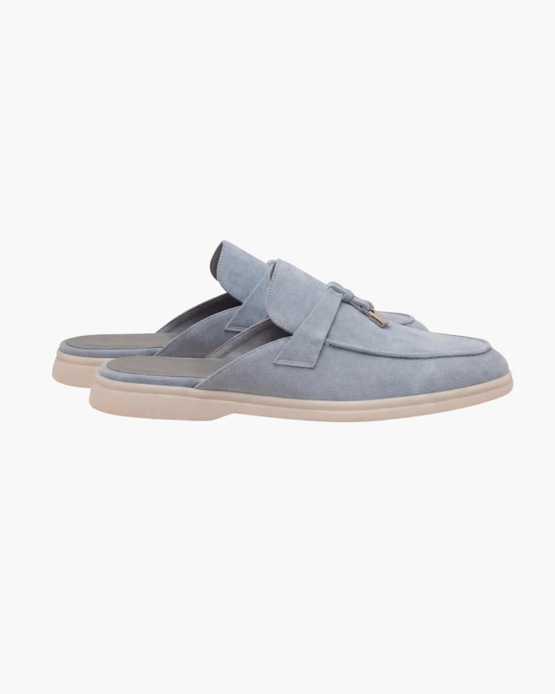 The Amalfi Baby Blue Suede Mule