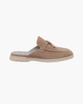 The Amalfi Beige Suede Mule
