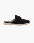 The Amalfi Black Suede Mule