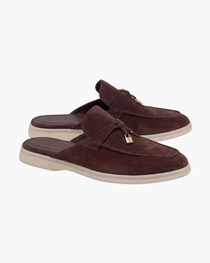 The Amalfi Brown Suede Mule