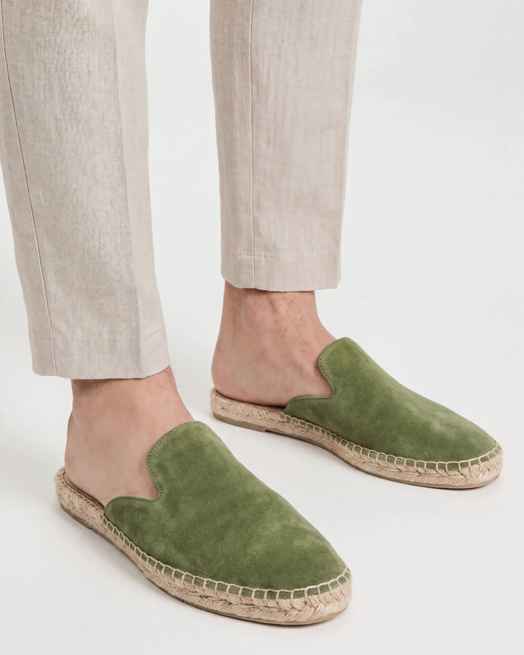 The Polignano Green Espadrillas Mule