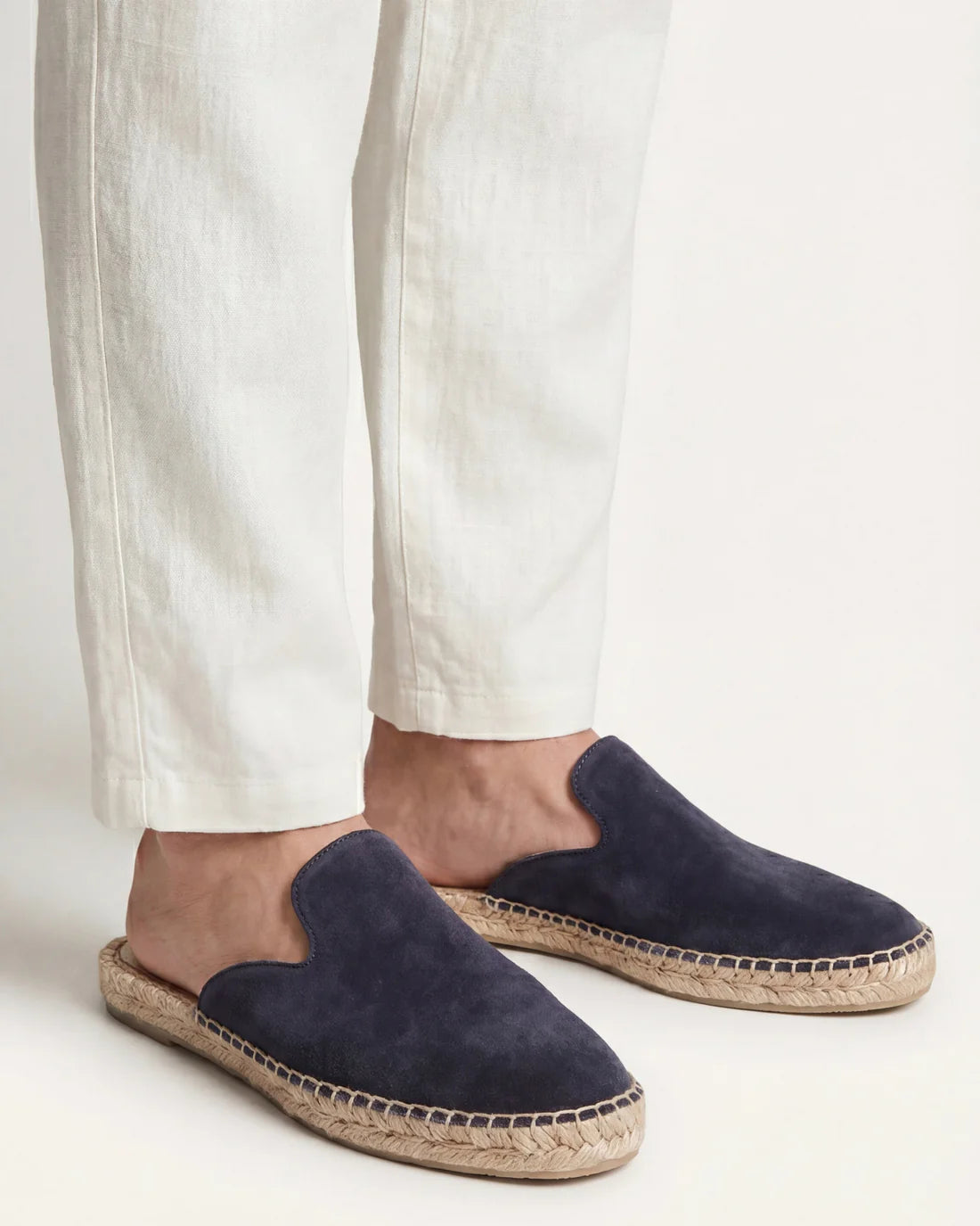 The Polignano Navy Espadrillas Mule