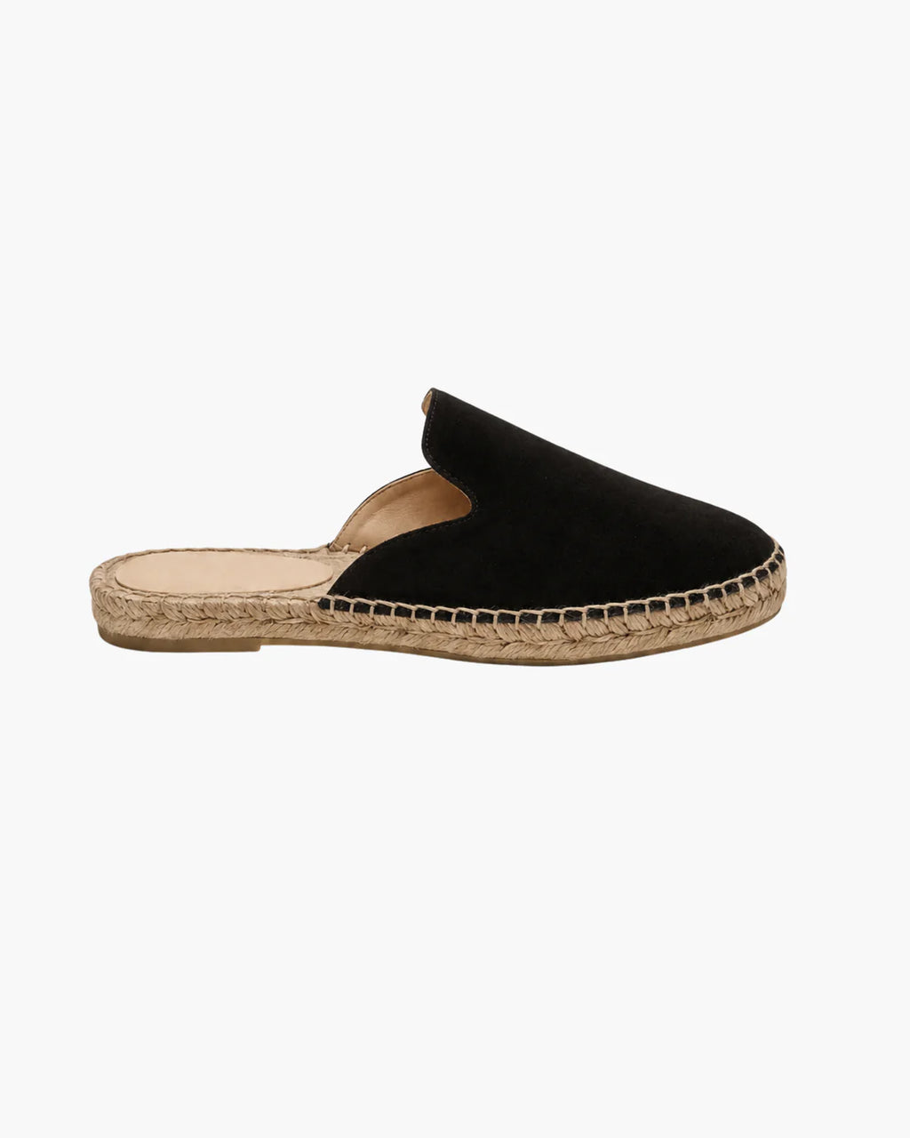 The Polignano Black Espadrillas Mule
