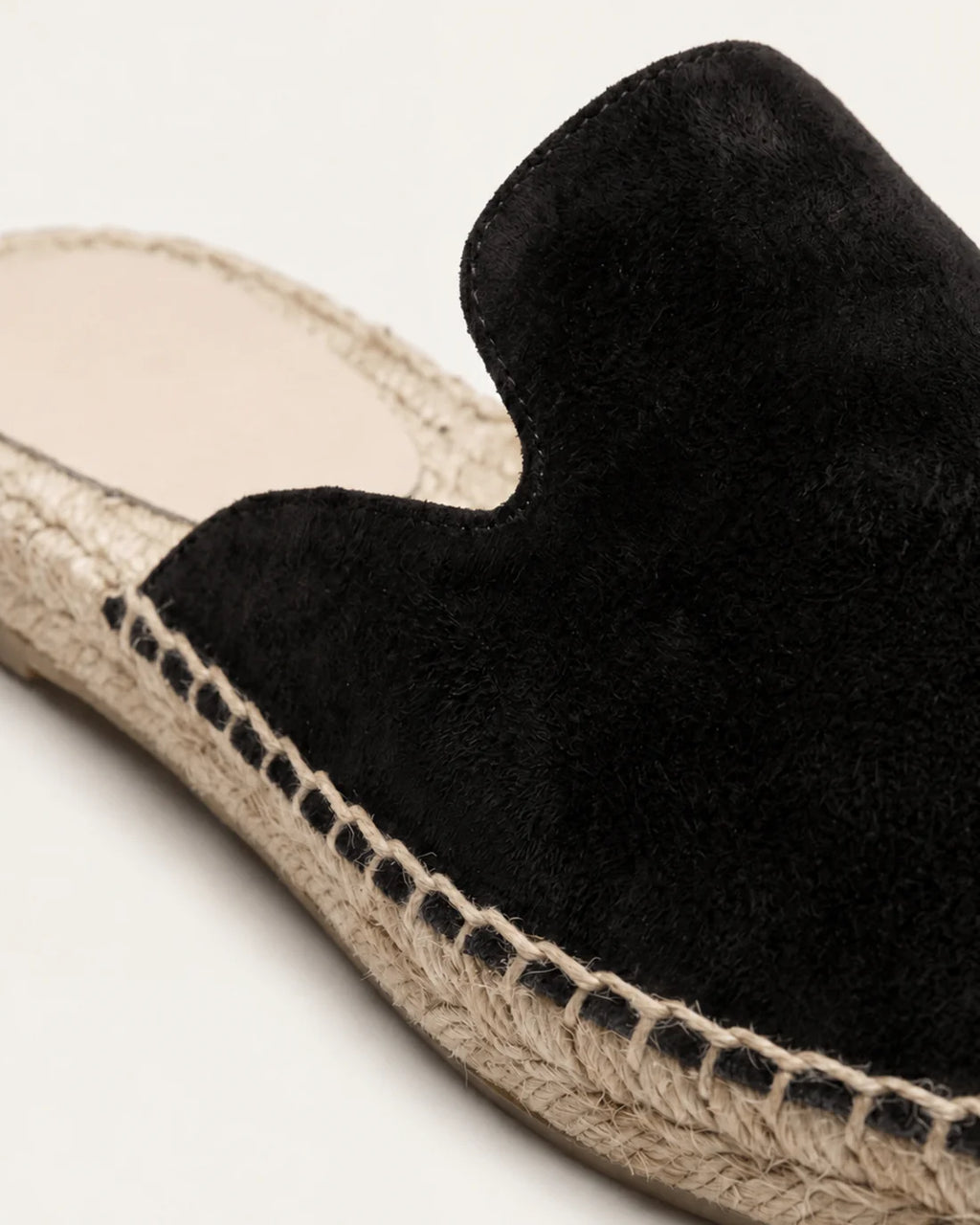 The Polignano Black Espadrillas Mule