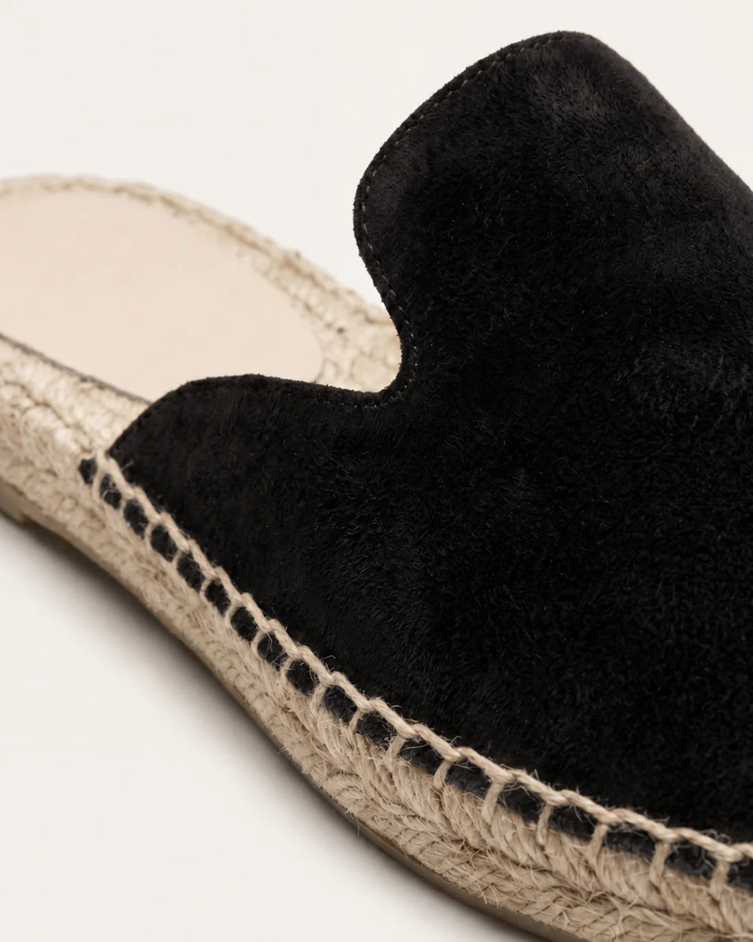 The Polignano Black Espadrillas Mule