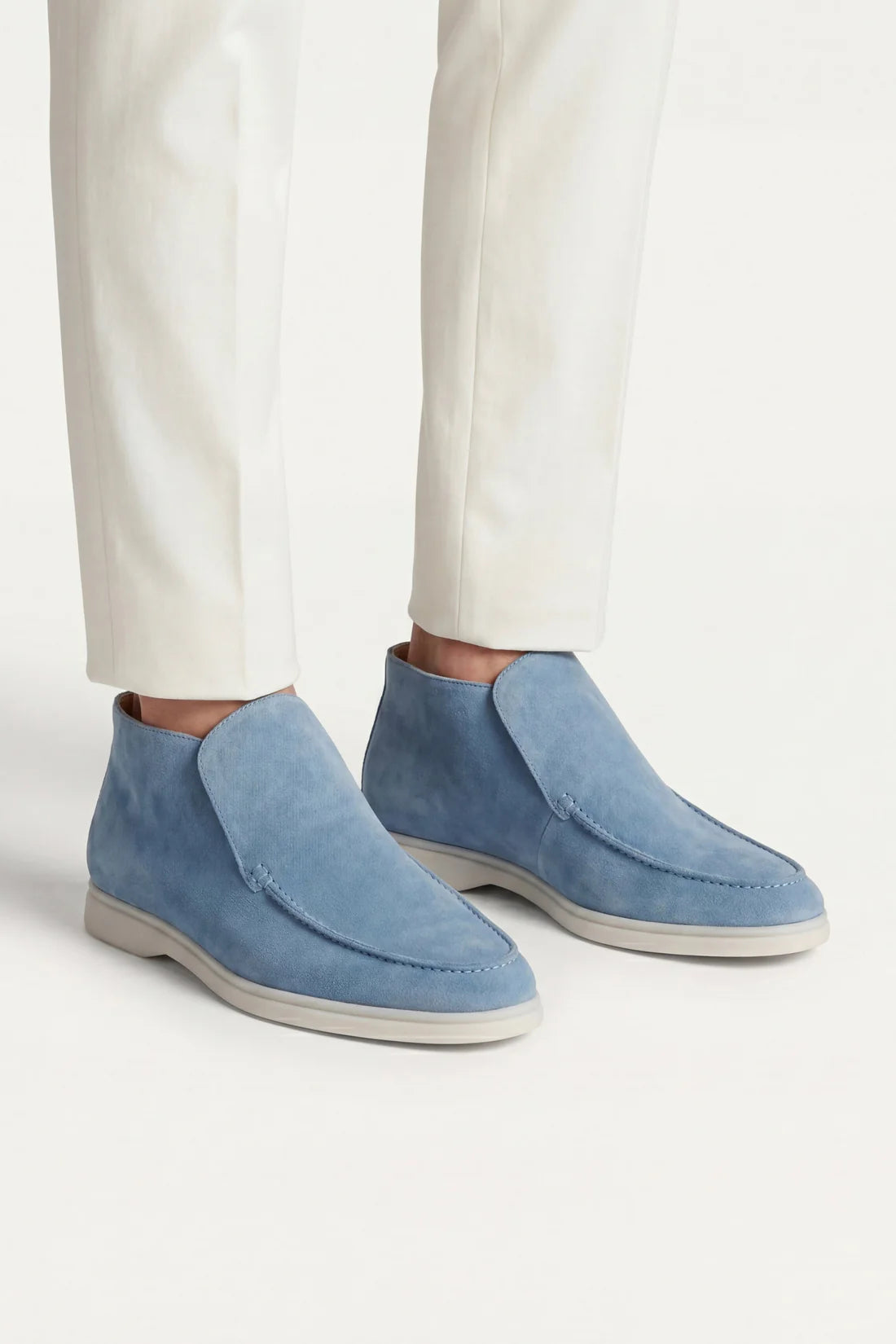 The Capri Sky Blue High Top Loafer
