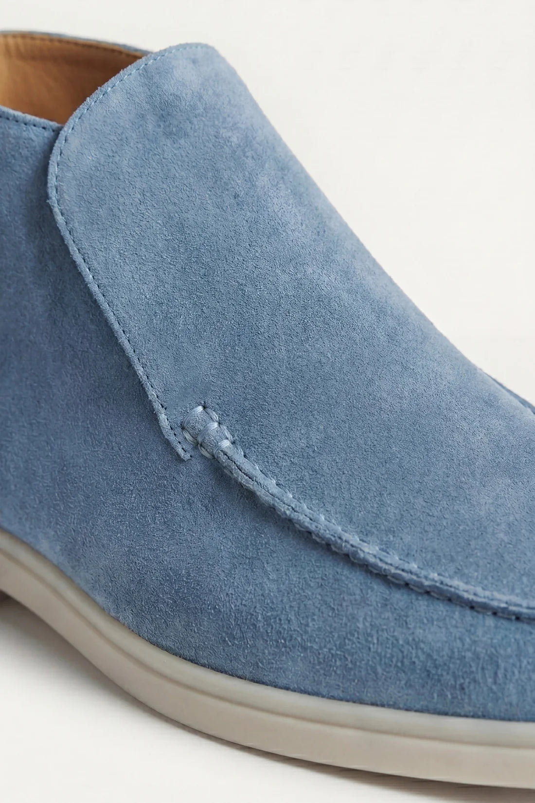 The Capri Sky Blue High Top Loafer