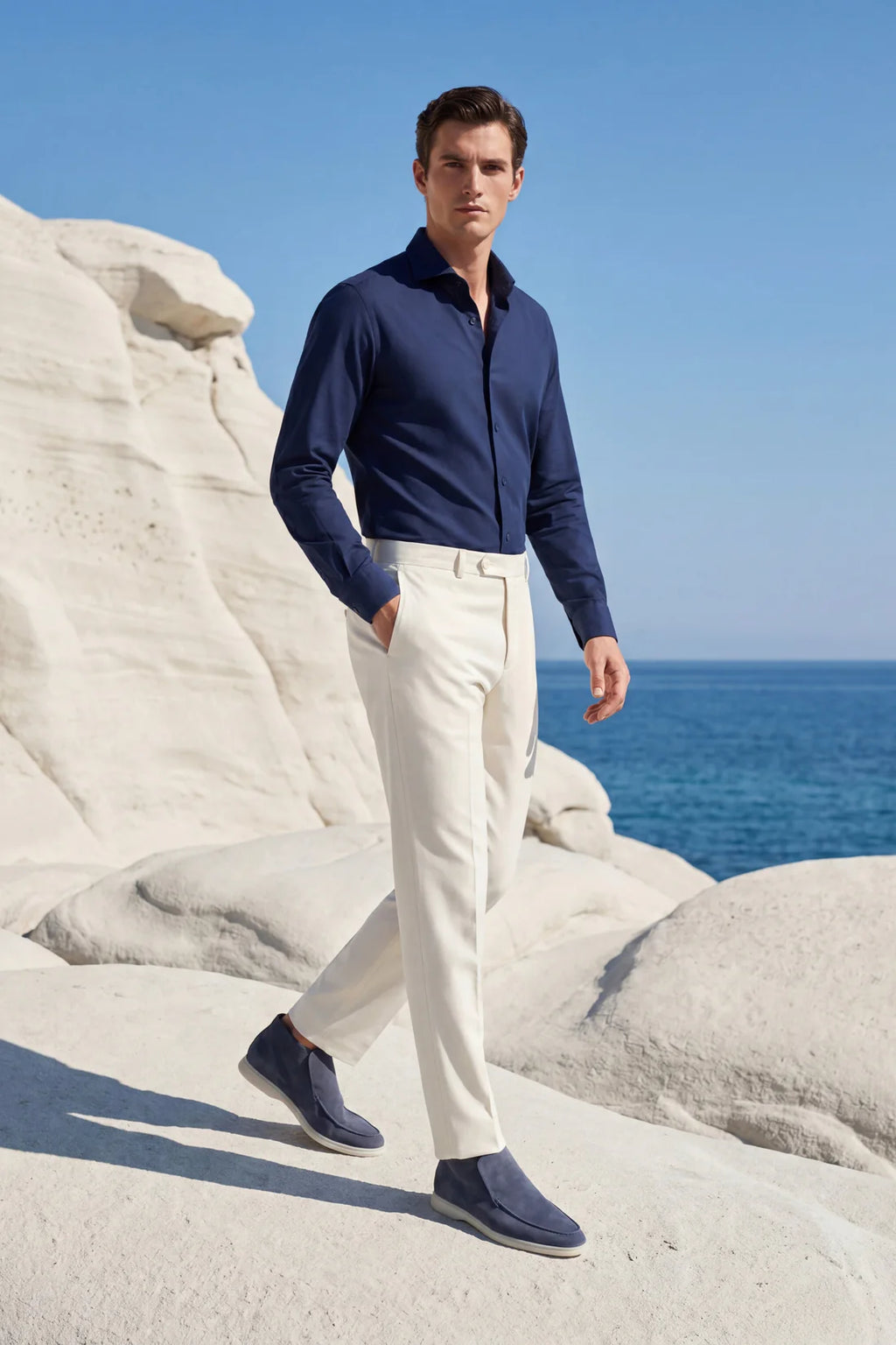 The Capri Blue High Top Loafer