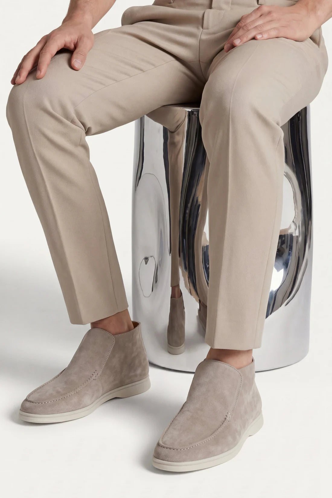 The Capri Grey High Top Loafer