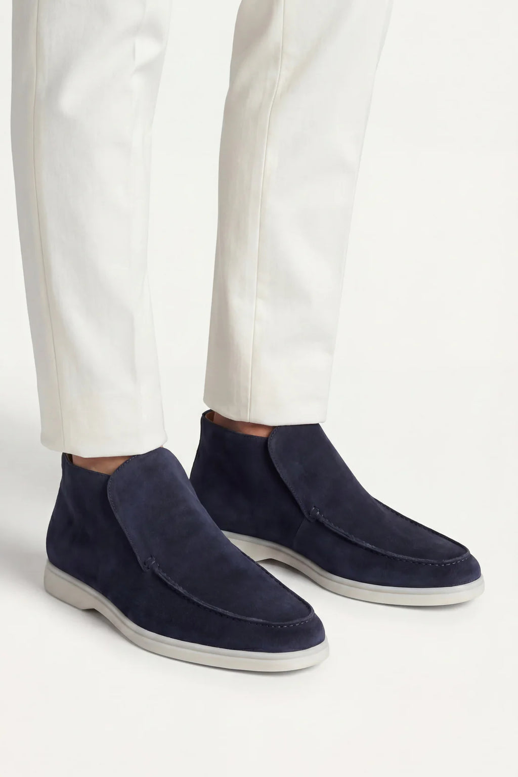The Capri Navy High Top Loafer