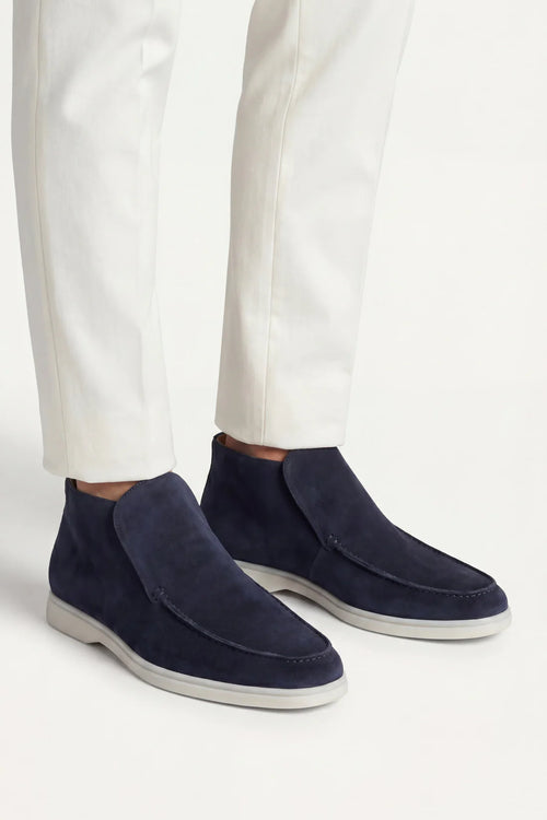The Capri Navy High Top Loafer