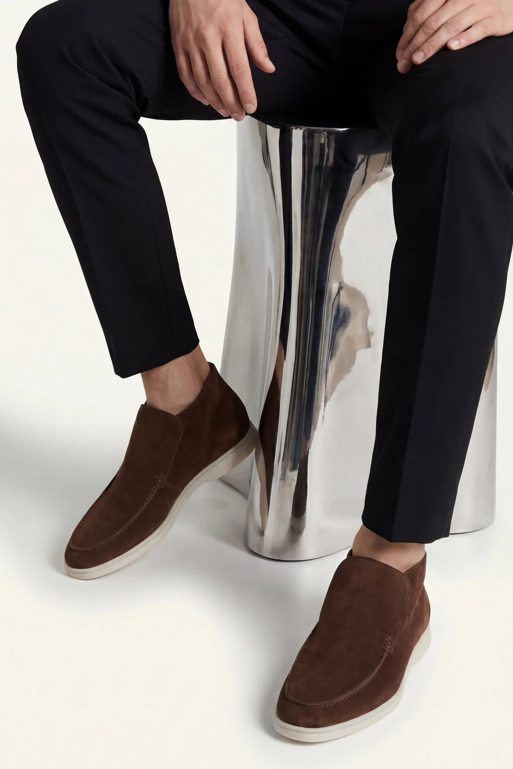 The Capri Brown High Top Loafer