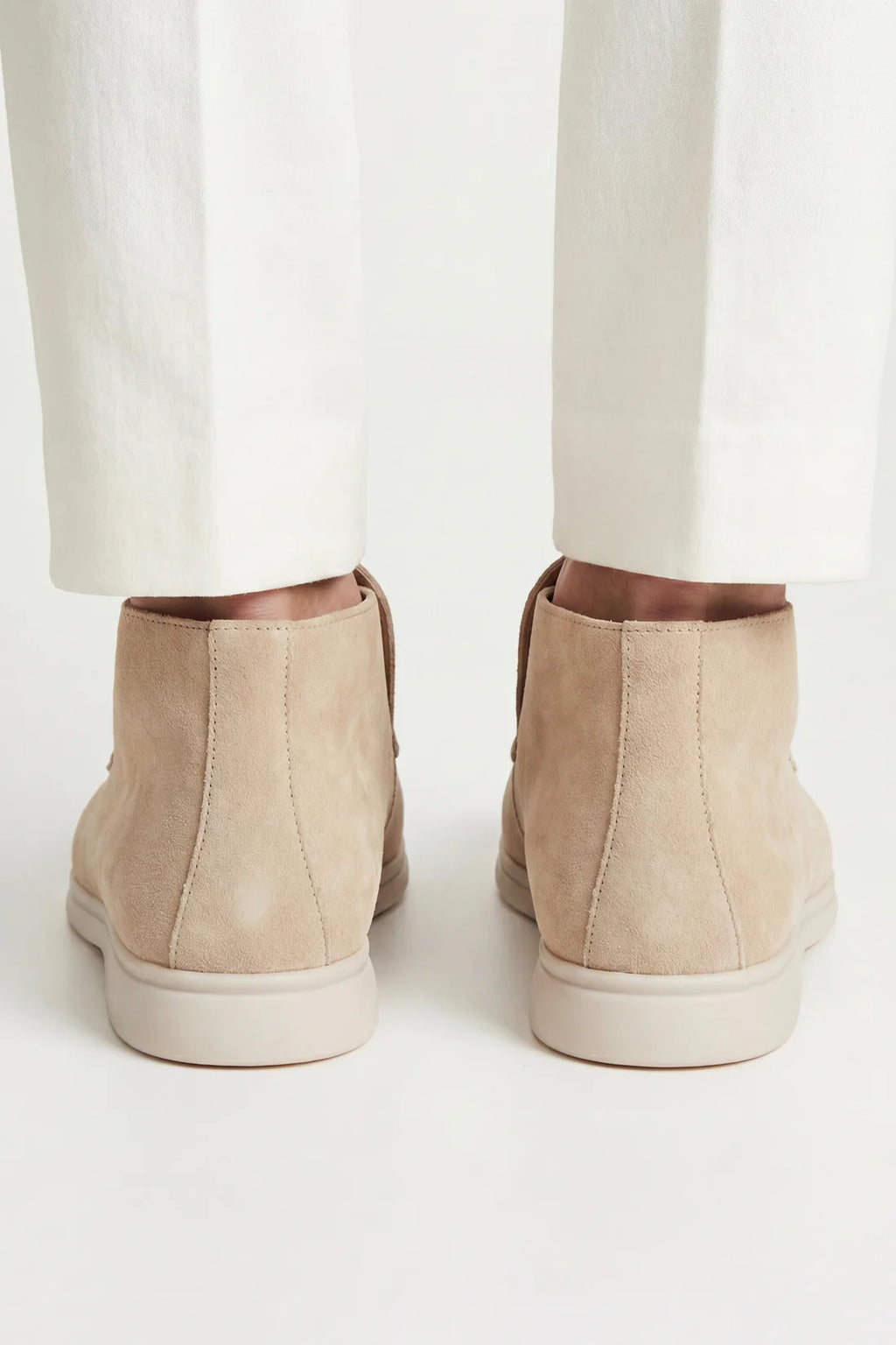 The Capri Beige High Top Loafer