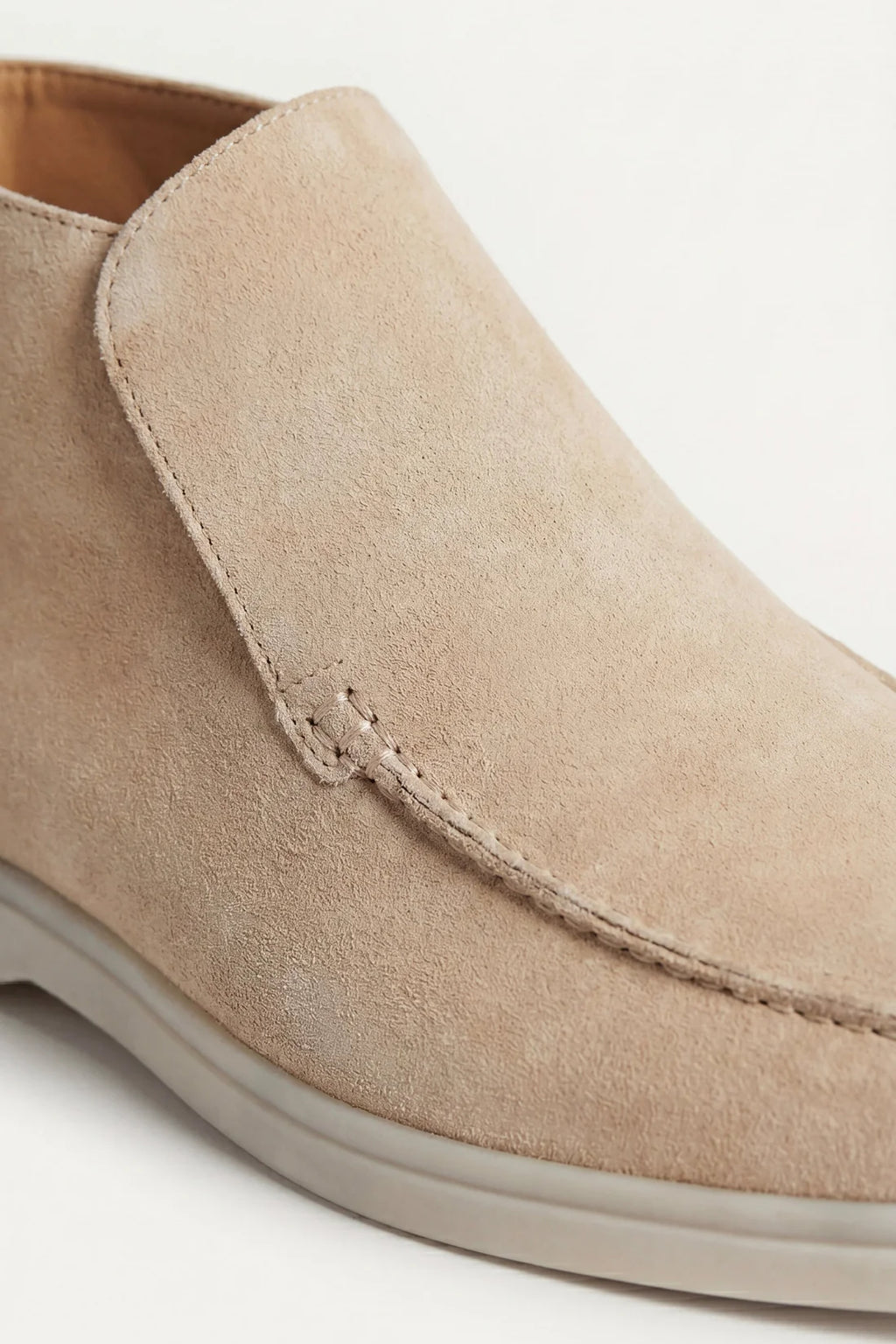 The Capri Beige High Top Loafer